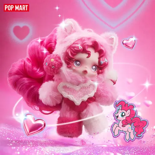 POP MART SKULLPANDA × My Little Pony Series Plush Doll Pendant Blind Box，summerwins Keychain