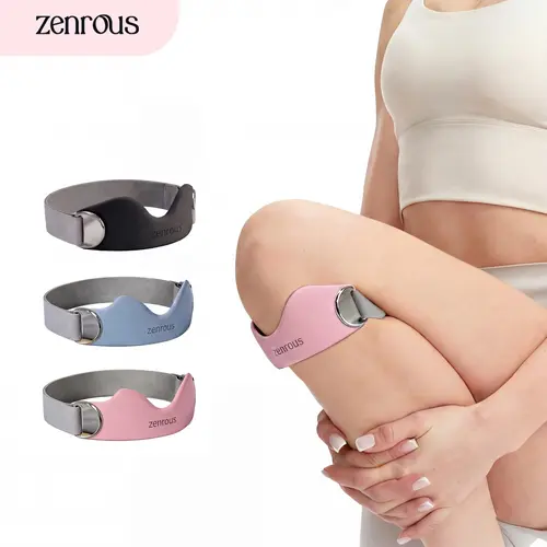 ZENROUS 2-Pack Patellar Tendon Patellabands - Patella Knee Strap, Adjustable Knee Stabilizer Brace for Pain Relief, Running, Gym | Patellar & Brace Sports Sleeves & Support (New Pink, Smog Blue)