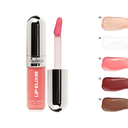 sacheu Lip Glaze Elixir - 3-in-1 Lip Balm + Lip Oil + Lip Gloss - Long-lasting Flawless Shine & Hydration to match with Lip liners and Lipstick