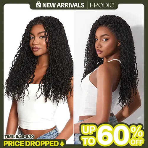 Frodio Veralux™ Fiber Boho Twist Curly Wig 13x6 Pre-Cut Lace Front | Glueless Ready to Wear #summervibes#SohoChic