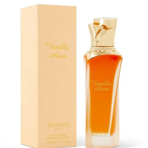 GULF ORCHID Vanilla Aura Eau de Parfum, 100ml | Long-Lasting Unisex Fragrance with Creamy Vanilla, Musk & Amber Notes, Edp Perfume Fragrance
