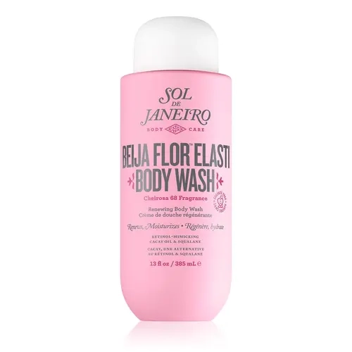 Sol de Janeiro Beija Flor Renewing Cleansing Body Wash - Sulfate-Free Vegan Bath & Body Care, Creamy Jasmine Fragrance Cleanser with Retinol, Cacay Seed Oil, Moisture Boost for Daily Smooth Routine