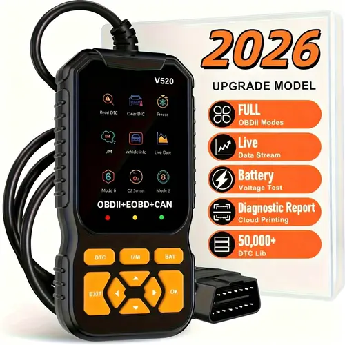 OBD2 Scanner Live Data Professional Mechanic OBDII Diagnostic Code Reader Tool For Check Engine Light Cloud Printing Daul UI Mode #fathersdaygift toolupgrade