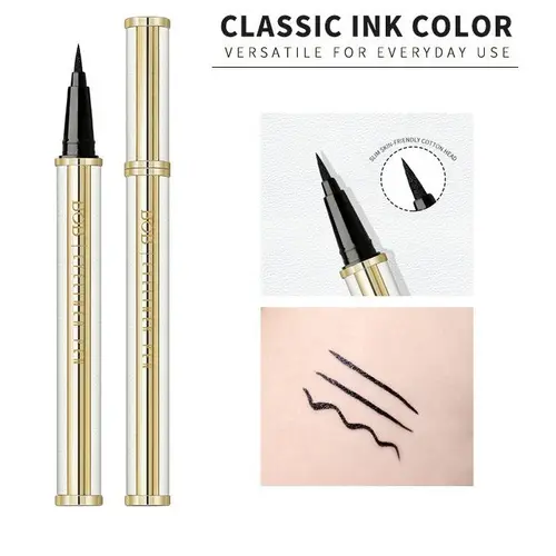 Women’s Waterproof Lambskin Eye Pencil Eyeliner - Long Wear, Smudge-Proof, Smooth Thick Tip for Defined Looks, Dry Lids First, Daily Use, Beginner-Friendly Professional Makeup Tool