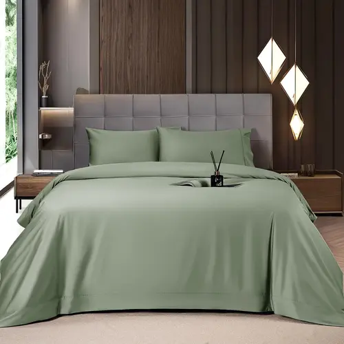 Bamboo Cooling Sheets Set 4/6 Pcs Silky Soft Breathable Hotel Luxury Bedding Set for Hot Sleepers 16 Inch Deep Pocket Wrinkle Resistant Machine Washable
