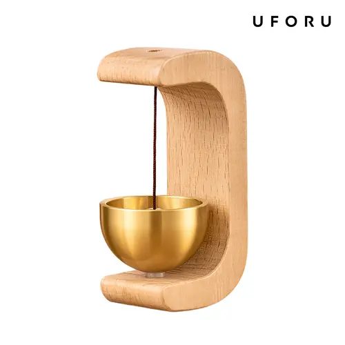 UFORU Suction Door Type Solid Wood Wind Chime,  Hangable Entry Door Bell, Vintage Door Bell Hanging Ornament, Home Decor Supplies, Wall Decor,  Modern ，Valentine's Day gift