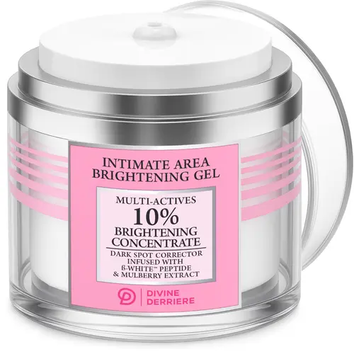 Divine Derriere RAPID Natural Brightening Body Serum - 10% Kojic Acid, Niacinamide & Peptide - Clinically Proven Intimate Dark Spot Remover