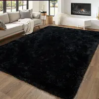 【Summer Sale Deals】【Moving Season】REZUTAN Premium Microfiber Shaggy Area Rug - Machine Washable, Non-Slip Memory Foam Padding - for Living Room, Bedroom, Nursery - Aesthetic Room Decor, House Decor, Home Accessory