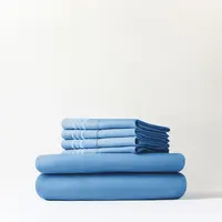 CGK | 6-Piece Sheet Set – Deep Pocket, Wrinkle-Resistant, Cooling, 1 Fitted Sheet, 1 Flat Sheet, 4 Pillowcases