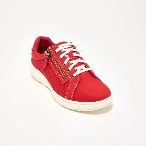 Clarks Collection Perforated Leather Sneaker - Caroline Ayla