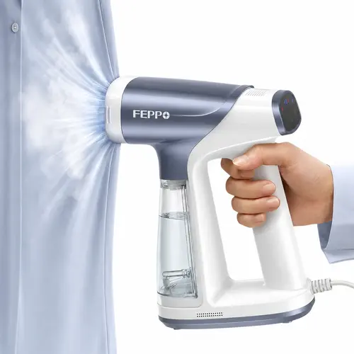 FEPPO Vacuum Steamer for Clothes, Handheld Garment Steamer with Suction, 2-in-1 Steam & Iron, LED Display, Adjustable Suction & Steam Modes, One-Hand Vacuum Steamer for Home (For 110-120V),back to school,back to school haul,sohochic