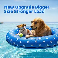 Dono Large Blue Bone Inflatable Pool Float Raft for Pets, Portable Floater with Sturdy Polyester Fabric Covering, Cooling Toy for Small-Medium-Large Dogs, Summer Pool Accessories for Pet Lovers, Pool Floats#backtoschool