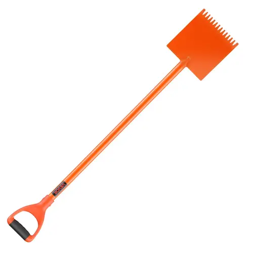 VEVOR Shingle Shovel (1 Pack), 6.39 lbs Lightweight D-Grip Handle Roof Ripper with 30.47-inch Lever, Ergonomic Effort-Saving Design, 45# Steel Strength, All-Season Tool for Home Users’ Roof Demolition & Nail Removal, Orange#SohoChic