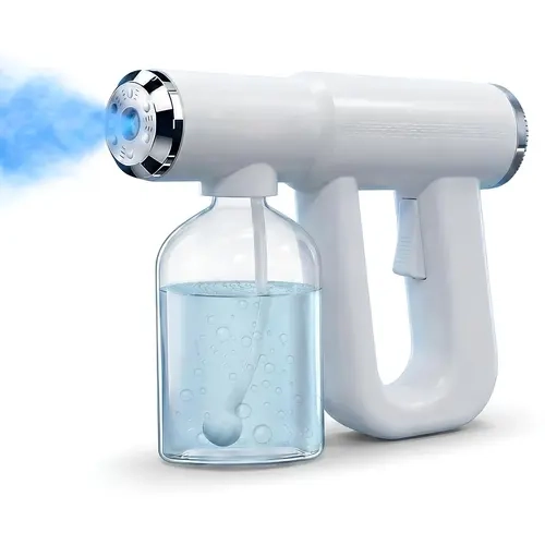 GJANSH Cordless Nano Spray Gun, Rechargeable Fine Mist Atomizer, Portable Blue Light Sprayer for Barber & Home Cleaning toolupgrade