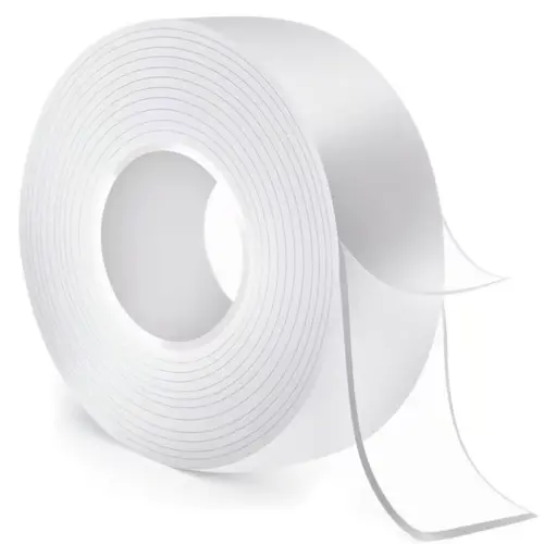 2026 Upgrade Heavy Duty Nano Tape Adhesive, 10.5FT Double-Sided Preglued Mounting Strips with Strong Adhesion, Easy Application & Precise Measurement for Hanging Pics & Home Decor, Stretch & Remove, Washable Reusable