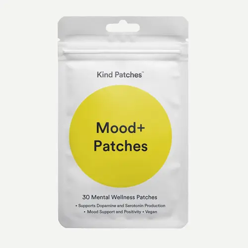Kind Patches Mood+ Patches: 30 Mental Wellness Patches: Supports Serotonin Production, Mood Support and Positivity, Vegan