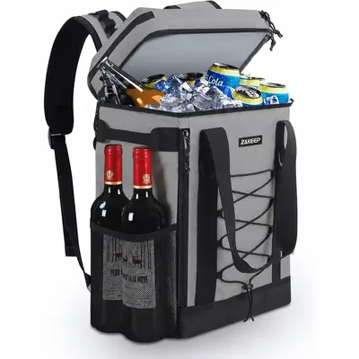 Cooler Backpack, 36 Cans Multifunctional Leakproof Cooler Backpack with Padded Top Handle, Mesh Pocket for Camping BBQ Lunch Picnic Hiking Fishing,Waterproof Ice Box Thermal Bag