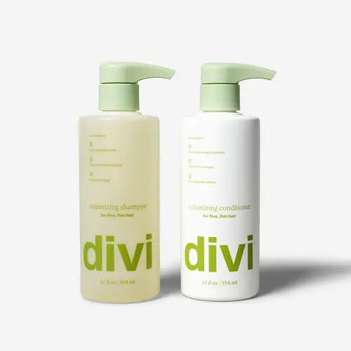 Volumizing Shampoo & Conditioner for Fine & Thin Hair, 12 fl oz each | Divi