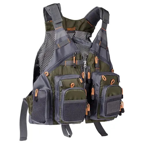 Bassdash Strap Fishing Vest Adjustable for Men and Women, for Fly Fishing and Outdoor Activities