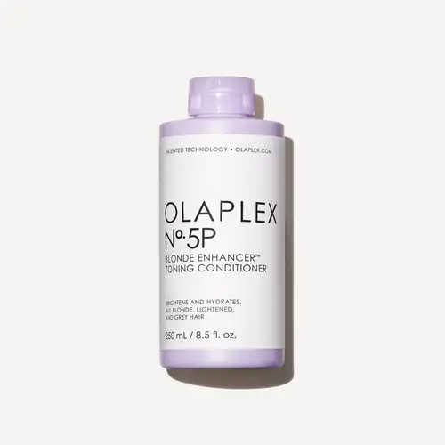 OLAPLEX Nº.5P Blonde Enhancer Purple Toning Conditioner - A purple toning conditioner for blondes and greys that neutralizes brassiness and repairs everyday damage to reveal evenly toned, hydrated, and smooth hair in 1 wash.