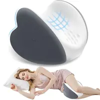 【New】Heart-Shape Memory Foam Knee Pillow with Cooling Cover for Side Sleepers, Pillows for Hip/Back Alignment & Sciatica Pain Relief, Bed Accessories for Good Posture, Home Essentials,sohochic