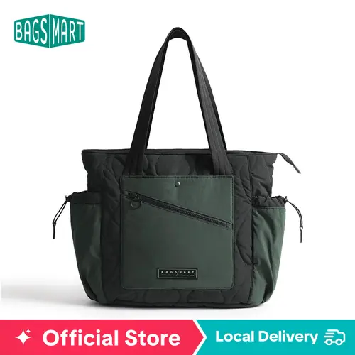 BAGSMART Travel Tote Bag for Women, Lightweight Quilted Shoulder Bag Handbag for Travel Work Gym mothersdaygift