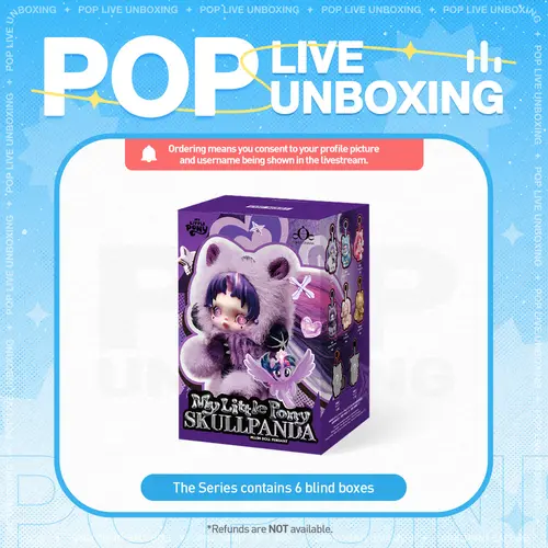 [POP NOW]SKULLPANDA × My Little Pony Series Plush Doll Pendant Blind Box 1.0 POP MART