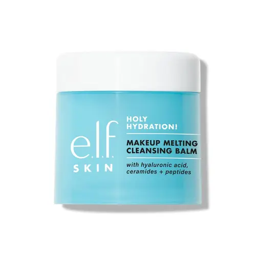 e.l.f. JUMBO Holy Hydration! Makeup Melting Cleansing Balm for All Skin Types, Hydrating Makeup Remover w/ Hyaluronic Acid, Ceramides, Peptides  3.5 oz /100 G
