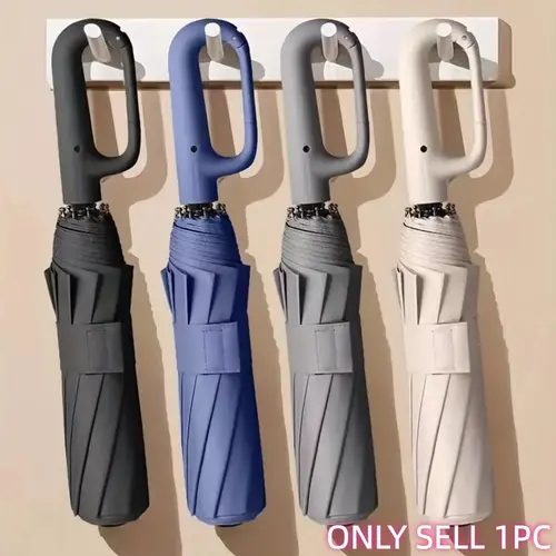 Automatic Folding Rainproof Umbrella for Rainy Days & Sunny Weather, Durable Design with 10 Ribs, Ideal Outdoor Use, Portable Storage