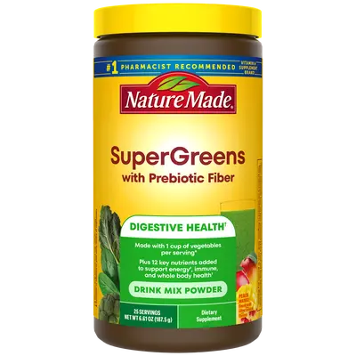 SuperGreens with Prebiotic Fiber Powder Drink Mix