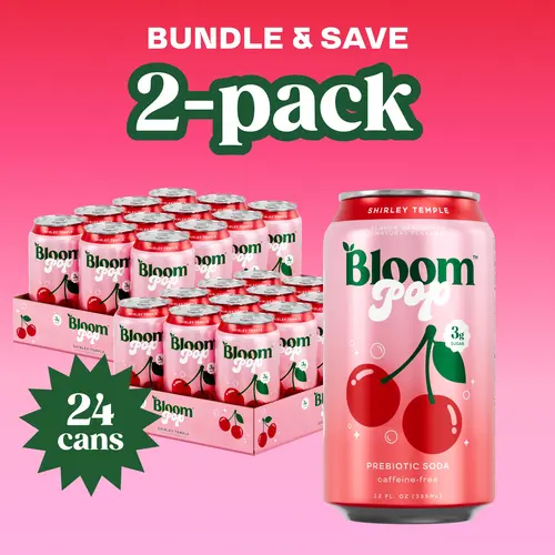 2 Packs Bloom Pop Prebiotic Soda