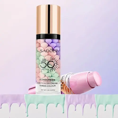 2-Piece 3-in-1 Face Primer Combo Set (Purple & Pink Shades) - Lightweight Face Makeup Base with Sheer Natural Finish, Easy-to-Apply Primer for Daily Makeup, Beauty Routines, Travel & Makeup Looks