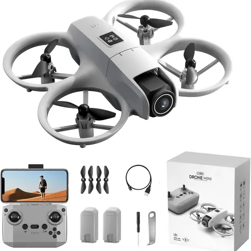 Deerc Mini RC Quadcopter Drone with HD Camera - 360° Rolling, 1-Key Takeoff/Landing, Headless Mode, Adjustable, Under 249g Lightweight, 2 Batteries, SD Card Compatible, Outdoor Gadgets, Teen Boy Gift, Casual Spring Gift,sohochic