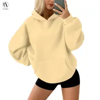AUTOMET Women's Oversized Hoodies Pullover with Pocket, Casual Fleece Fabric, Minimalist Fall Clothes for Women Fashion Clothes