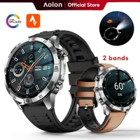 【Premium Business】Aolon GT6 Pro Smart Hiking Device: Rugged 1.51" AMOLED Watch, Bluetooth Calling, Flashlight, Compass, Fitness Tracker, 110+ Sports Modes, Fast Charging, Up to 60 Days, 1ATM & IP68, Great Gift for Men.#sohochic#tiktok shop back to school,