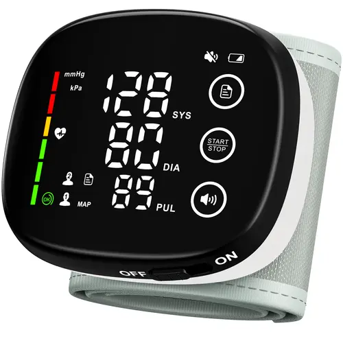 Ziqing Portable Rechargeable Battery Digital Blood Pressure Monitor Kit (Cuff Size Var), LED Backlit Display, Voice Broadcast, 240-Memory Storage, Adjustable Cuff, 2 User Storage, BP+HR Detect, Carrying Case (Home Supplies, Party Gift Option),sohochic