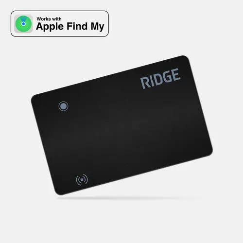 Ridge Tracker Card 2.0 | Apple + Android FindMy Compatible | Credit Card Size Wallet Tracker | AirTag Alternative | Never Lose Your Wallet | Slim EDC Accessory | Works with iPhone | Best Tech Gift