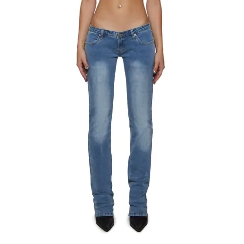 Talia Low Rise Jeans - Light Blue