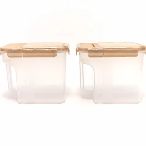 LocknLock Set of (2) 10.5-Cup Flip-Top Pantry Storage Set w/ Side Handles