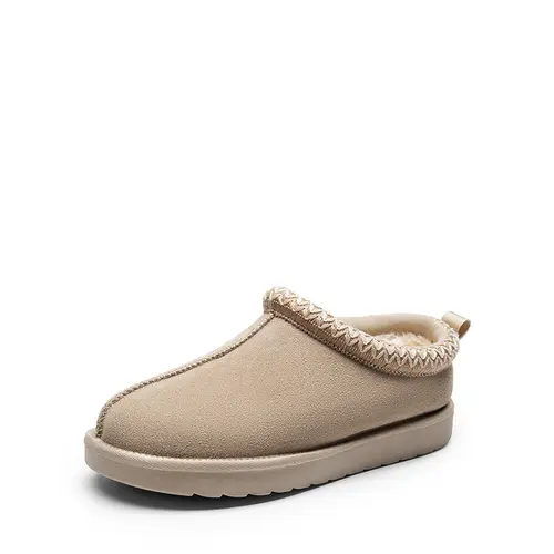 DREAM PAIRS Women's Genuine Suede Classic House Slippers - Indoor-to-Outdoor Ready, Memory Foam, Warm, Comfy Slip-Ons with Embroidered Trim, Gifts for Women,back to school,back to school haul,sohochic