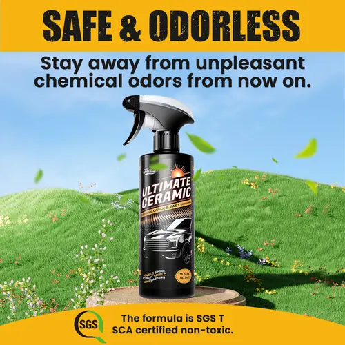 TORETARK Nano Ceramic Coating Spray - Car Graphene Detailing Solution, Maintains Mirror-Like Shine, Guards Against Freezing Rain & UV Protection, Ideal for Cars, Motorcycles, RVs - Christmas Gift Option