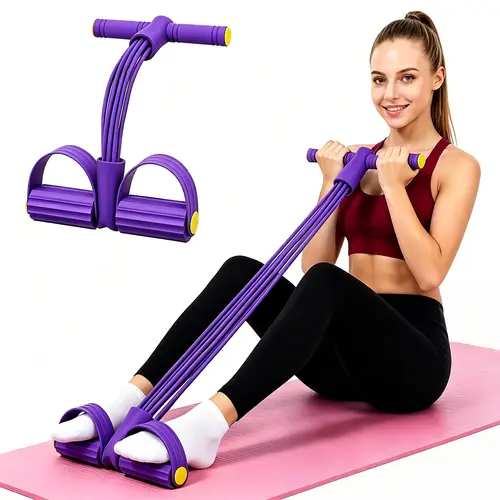 Home Workout Eco-Friendly Natural Latex Exercise Gear - Adjustable Stretch Portable Elastic Pilates Fitness Training Band for Arm & Waist Training, Stretch Bands for Exercise