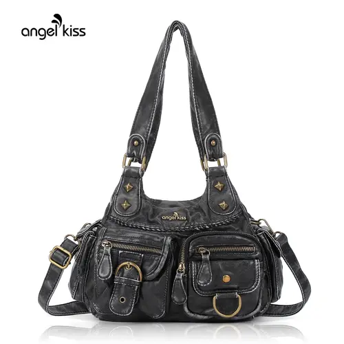 Angel Kiss Hobo Bags for Women Shoulder (11" x 2.9" x 7.8")Bag Shoulder Purses and Handbags Vegan Leather Hobo Handbags Crossbody Bags,summerwins, Fashionable Crossbody Bag, Angel Kiss Bag tiktokshopbacktoschool