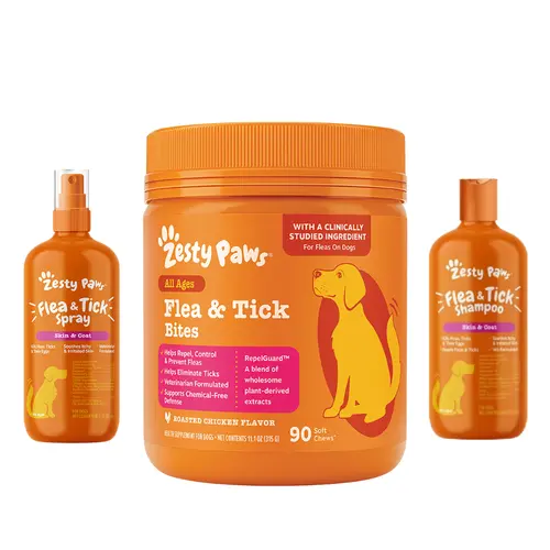 Flea & Tick Defense Kit (Shampoo, Spray, & Bites)