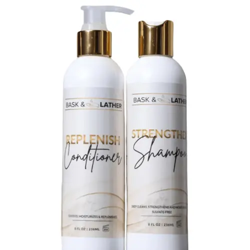 Strengthen & Replenish Shampoo and Conditioner Set anti-hair loss rosemary