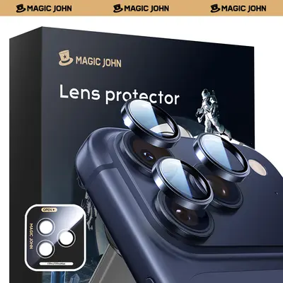 MAGIC JOHN iPhone Ultra Camera Lens Protector for Smartphone, Handheld Cellphone Devices, 99% Transmittance, Original Photo Quality, Easy Installation, Protective Scratch Resistant, Accessories