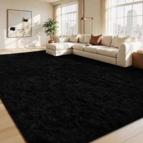 FAMVAL Soft Shaggy Area Rug for Bedroom Living Room, Fluffy Long Plush Non-Slip Rug, Cozy Modern Floor Carpet for Kids Room Dorm Apartment summerwins