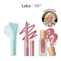 [Laka]  Prep & Glow Lip Trio - Prep Lip Mask + Easy Glide Lip Liner + Fruity Glam Tint