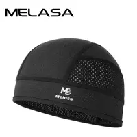 MELASA Cooling Skull Cap Helmet Liner - Stretch, Lightweight Mesh All-Seasons Accessory for Motorcyclists, Cyclists Under Helmet Sweat Liner for Men