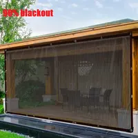 Summervibes-90% Blackout Extra Thick Black Mesh Blackout Cloth，Durable UVP rotection Shade Net with Grommets for Garden Parasol, Lawn, Pavilion,Patio, Playground & Garage Sunshade outdoorfun Uv Block Awning Shaded Canopy